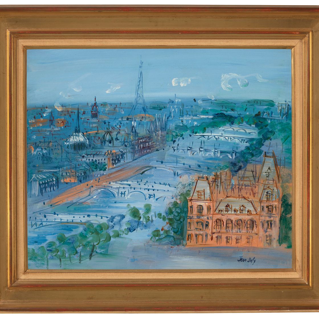 Jean Dufy — Париж, набережная Сены, изображение 2