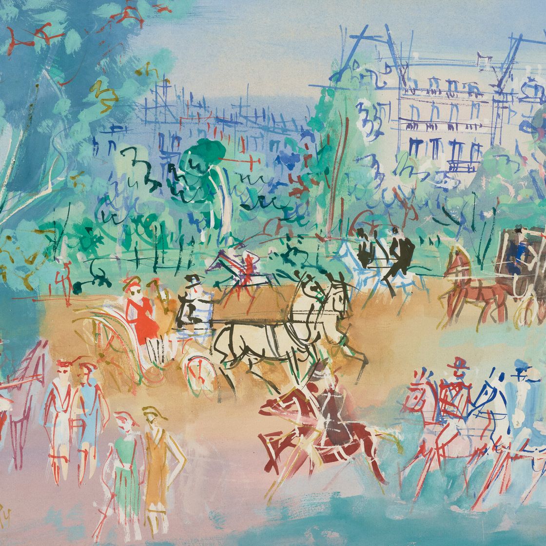 Jean Dufy — Набережная пре-дю-буа-де-Булонь, изображение 1