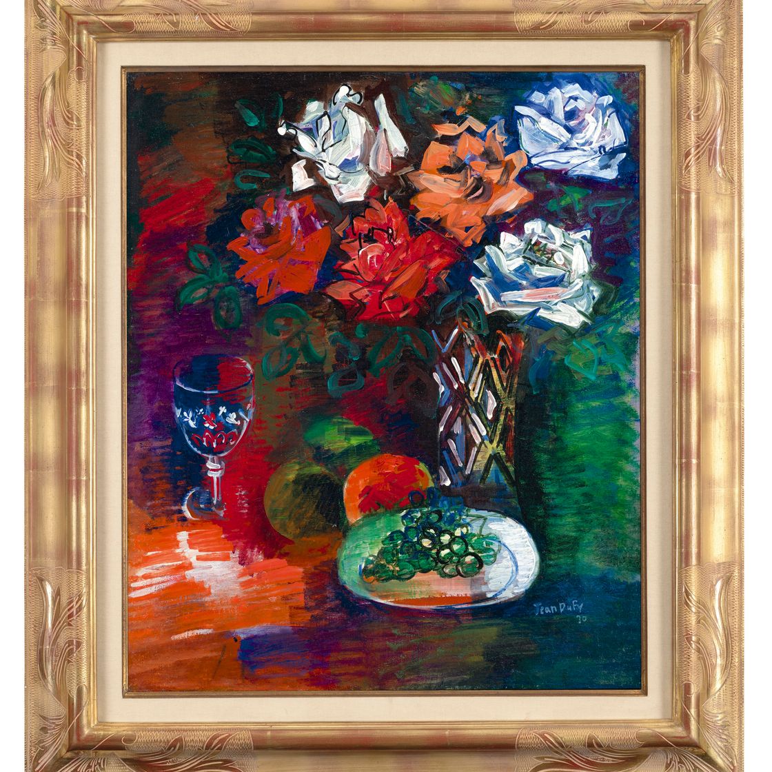 Jean Dufy — Букет из изюма и роз, изображение 2
