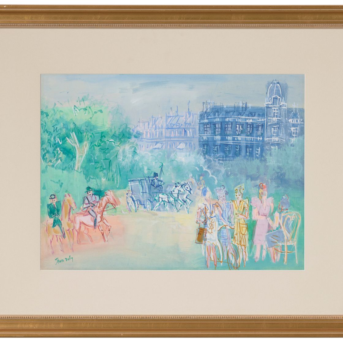 Jean Dufy — Набережная пре-дю-Буа-де-Булонь, изображение 2