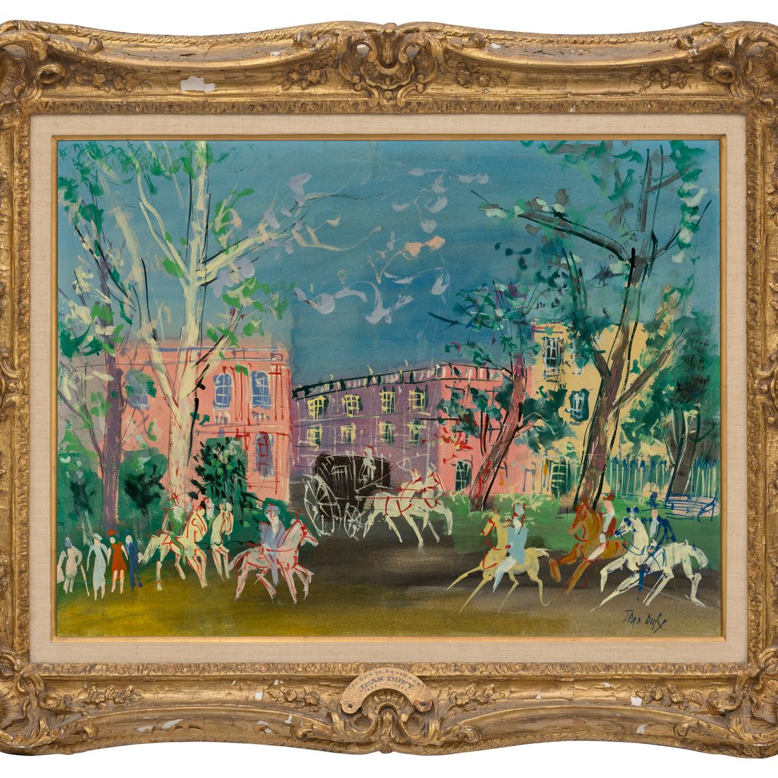 Jean Dufy — Набережная в Булонском лесу, изображение 3