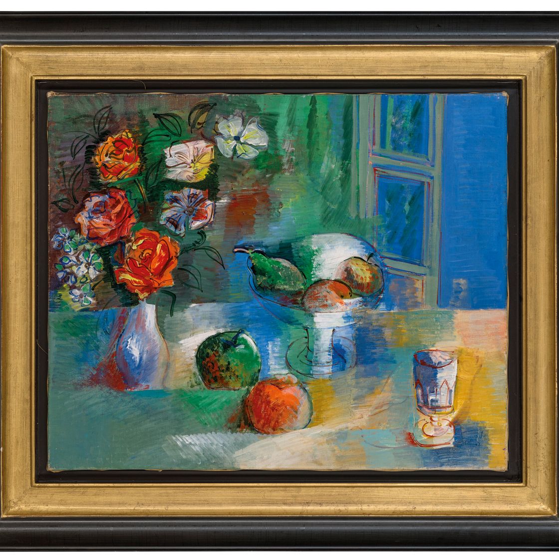 Jean Dufy — Морт природы в сочетании с фруктами, изображение 2