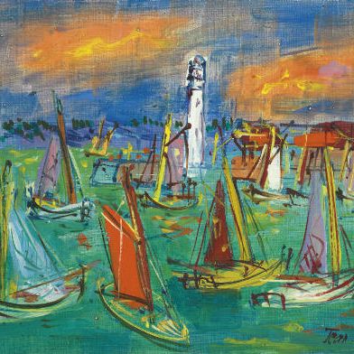 Jean Dufy — Ле яхт
