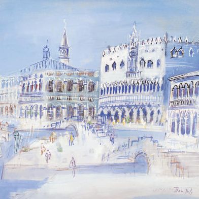 Jean Dufy — Венеция на площади Сен-Марк