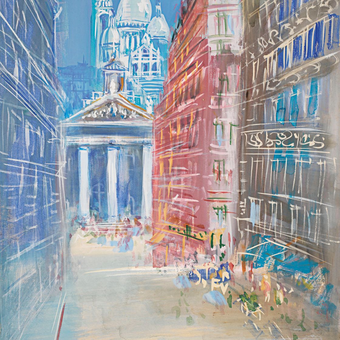 Jean Dufy — Париж, улица Лафитт