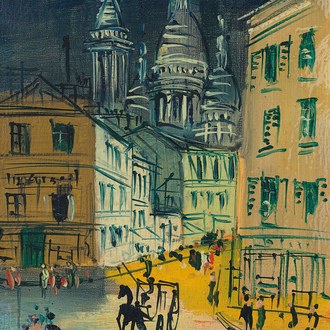 Jean Dufy — Монмартр, улица Норвин