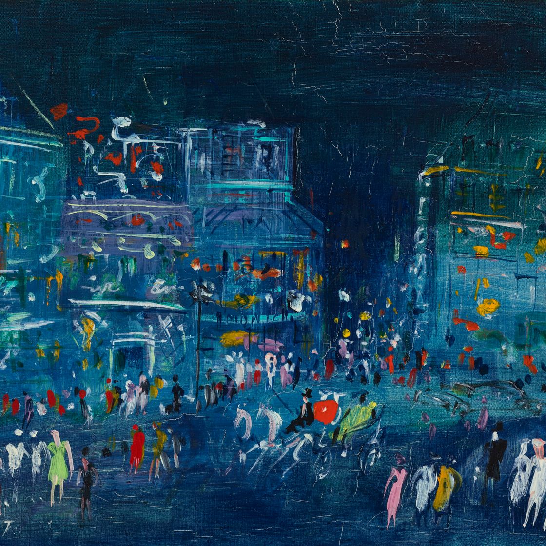 Jean Dufy — Парижская площадь Пигаль, Ла-Нюи, изображение 1