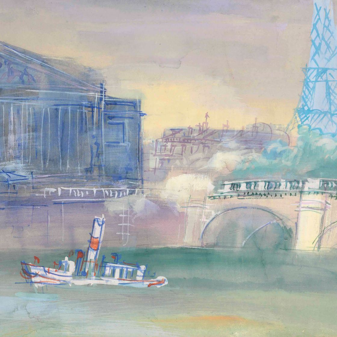 Jean Dufy — Сена у моста Согласия
