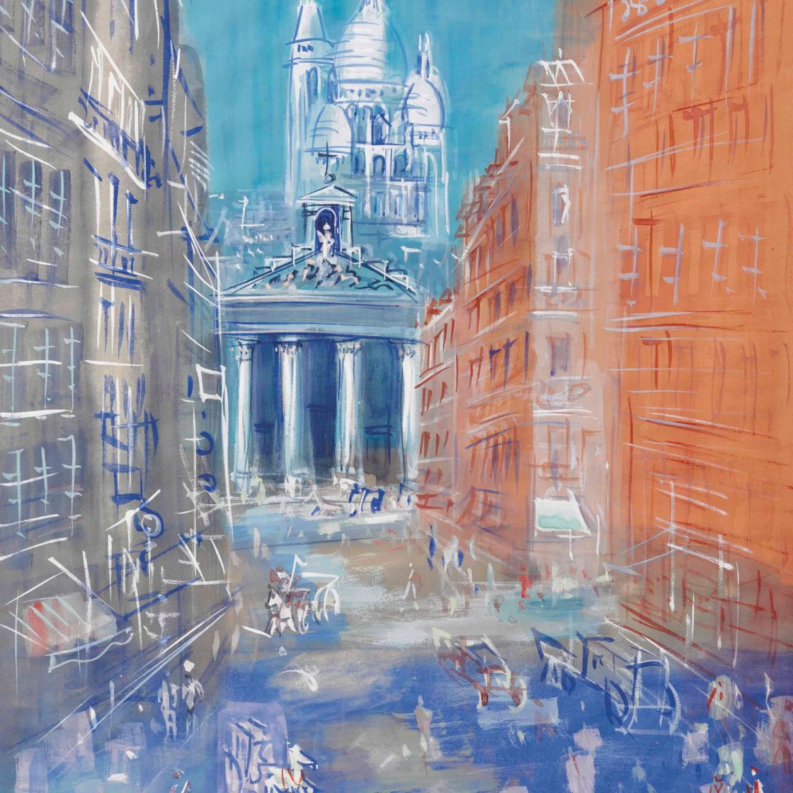 Jean Dufy — Париж, улица Лаффит