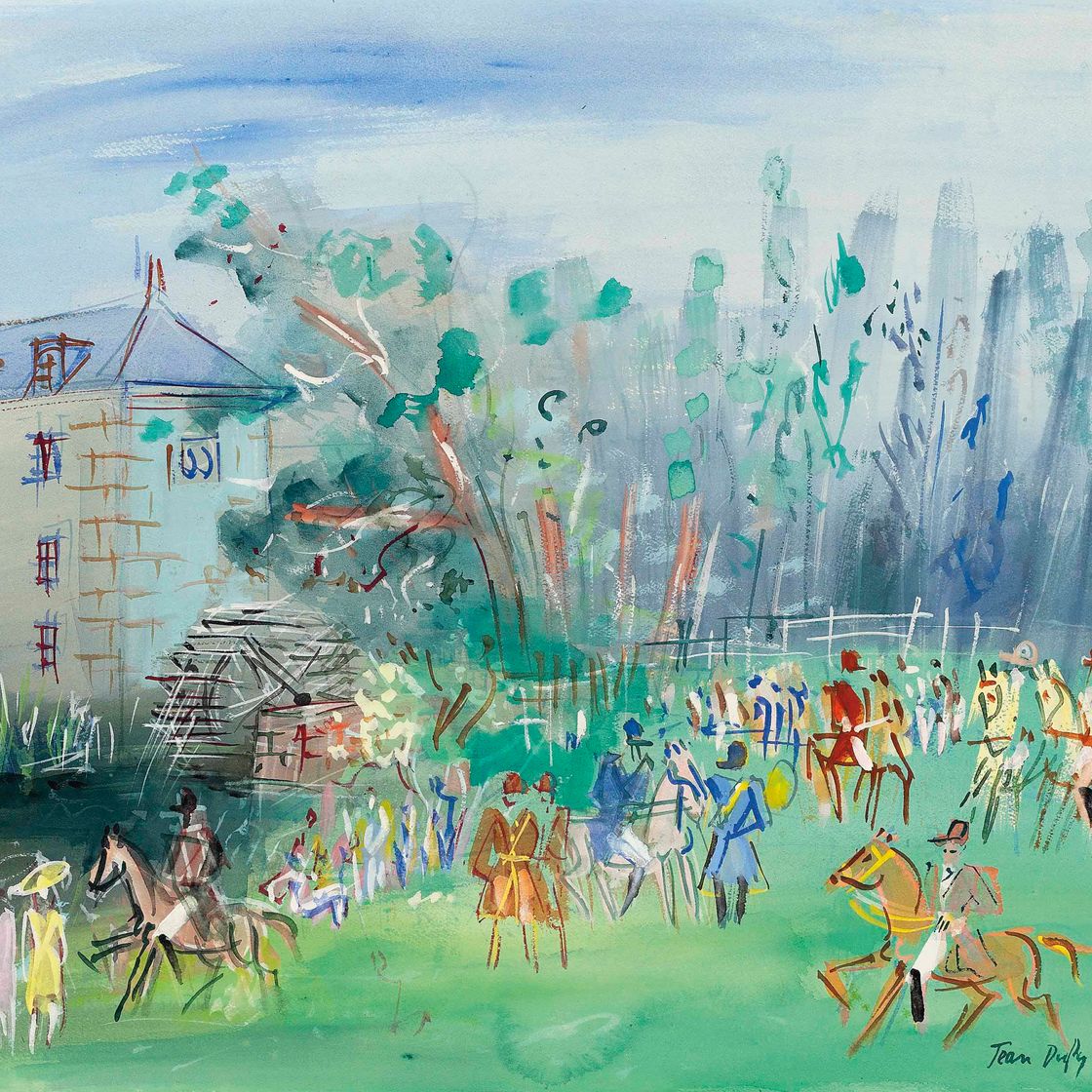 Jean Dufy — Дорога в Прейи-сюр-Клэаз