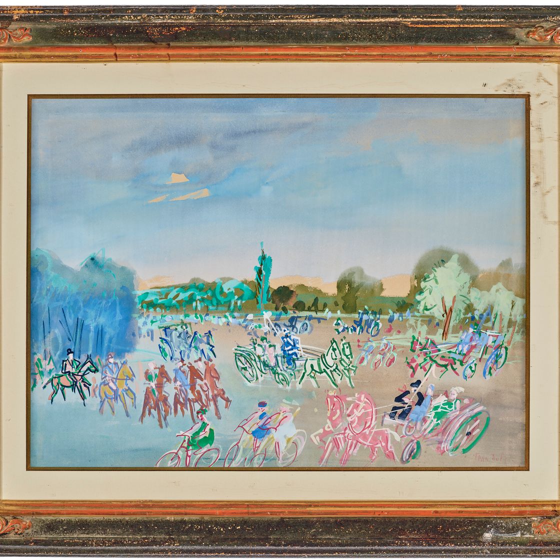 Jean Dufy — Набережная в Булонском лесу, изображение 2