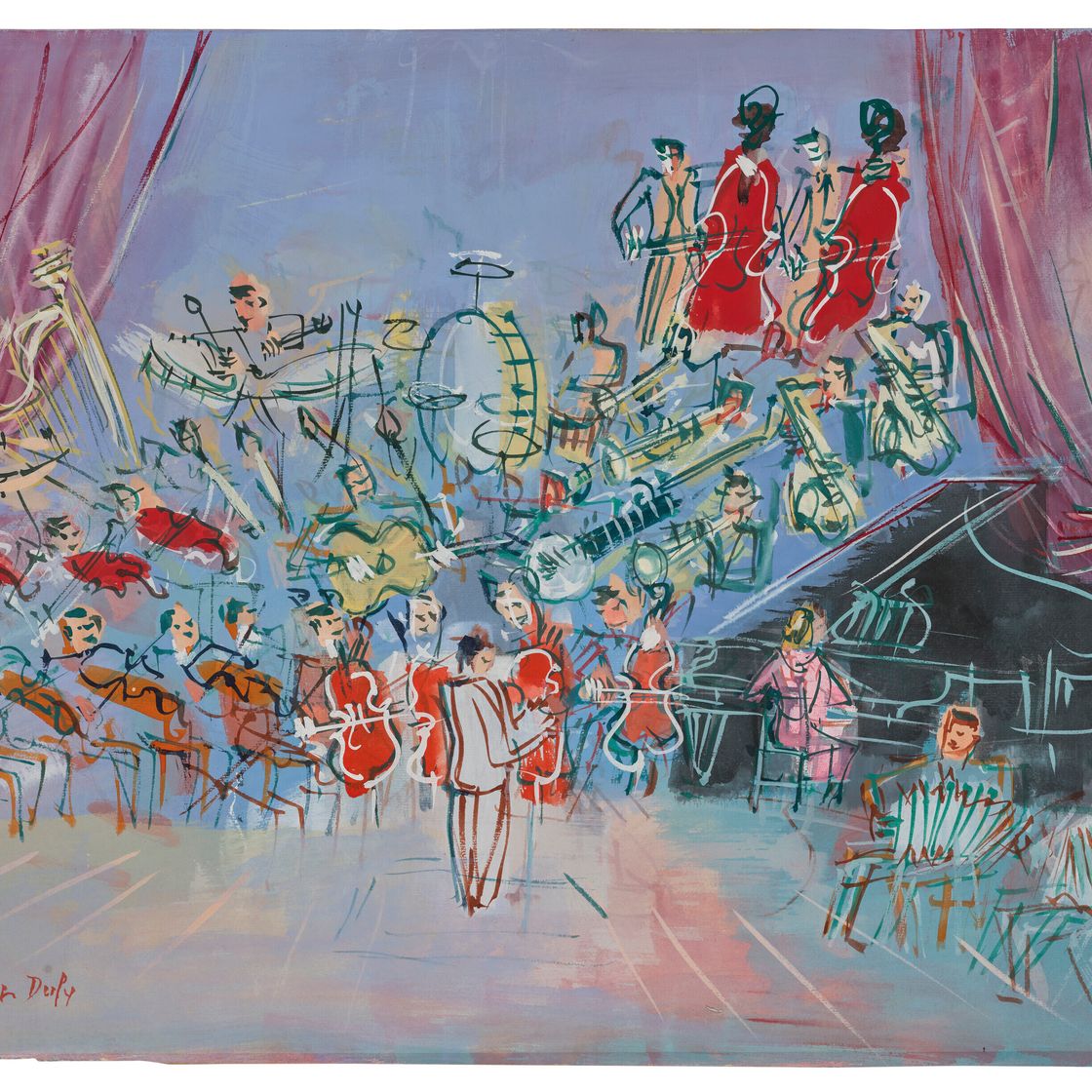 Jean Dufy — Л'Орчестре, изображение 2