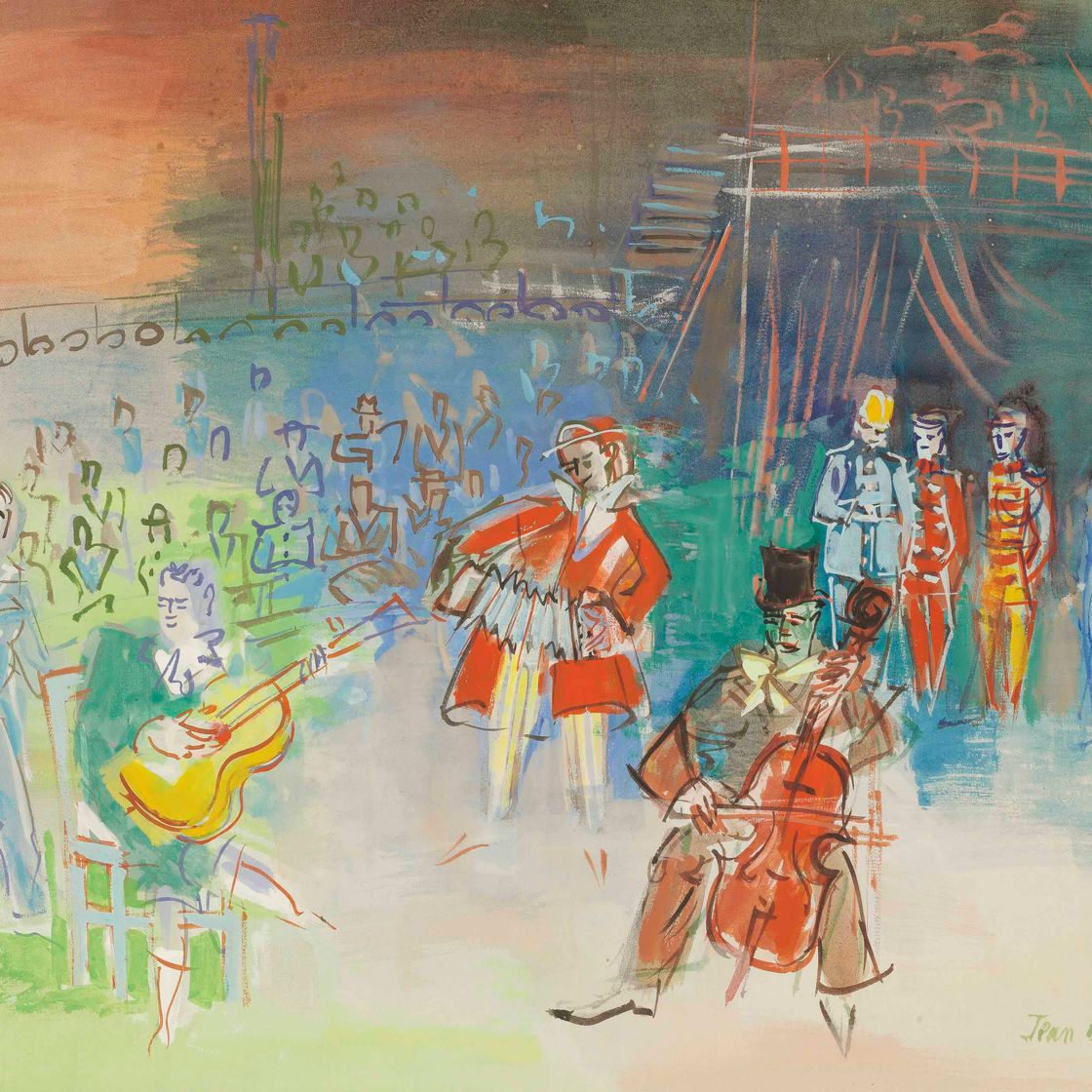 Jean Dufy — Клоуны-музыканты