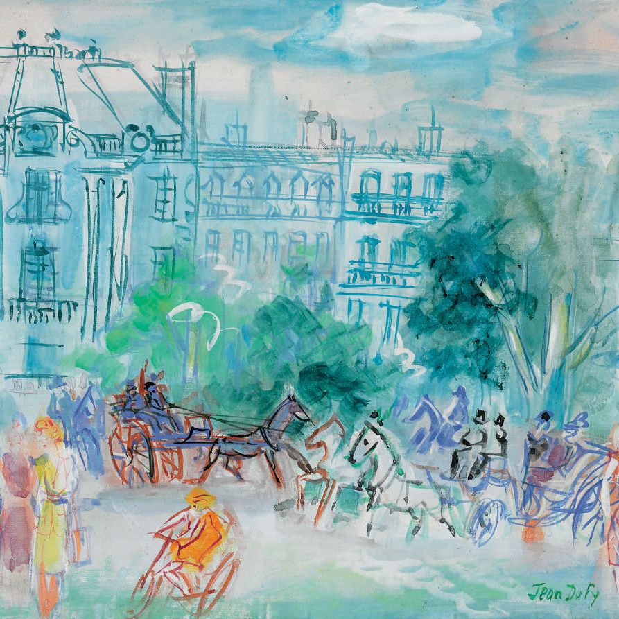 Jean Dufy — Беседки в Булонском лесу