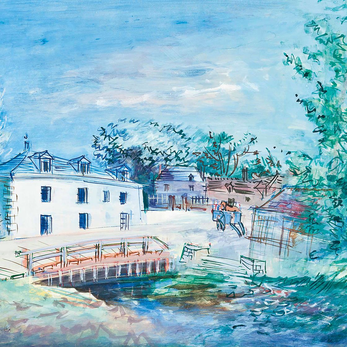 Jean Dufy — Ле-мулен в окрестностях ла-Рош-Берланд