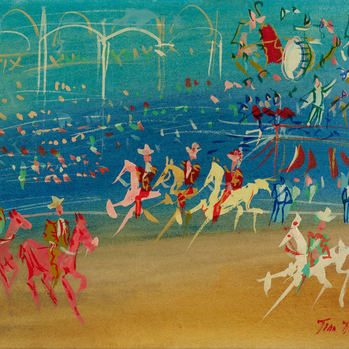 Jean Dufy — Мексиканский парад, изображение 1