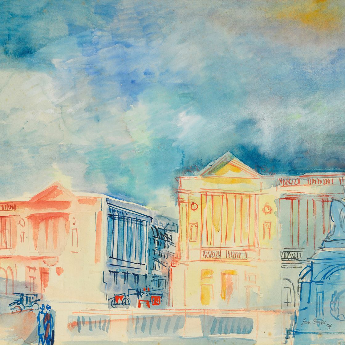 Jean Dufy — Париж, площадь Согласия, изображение 1
