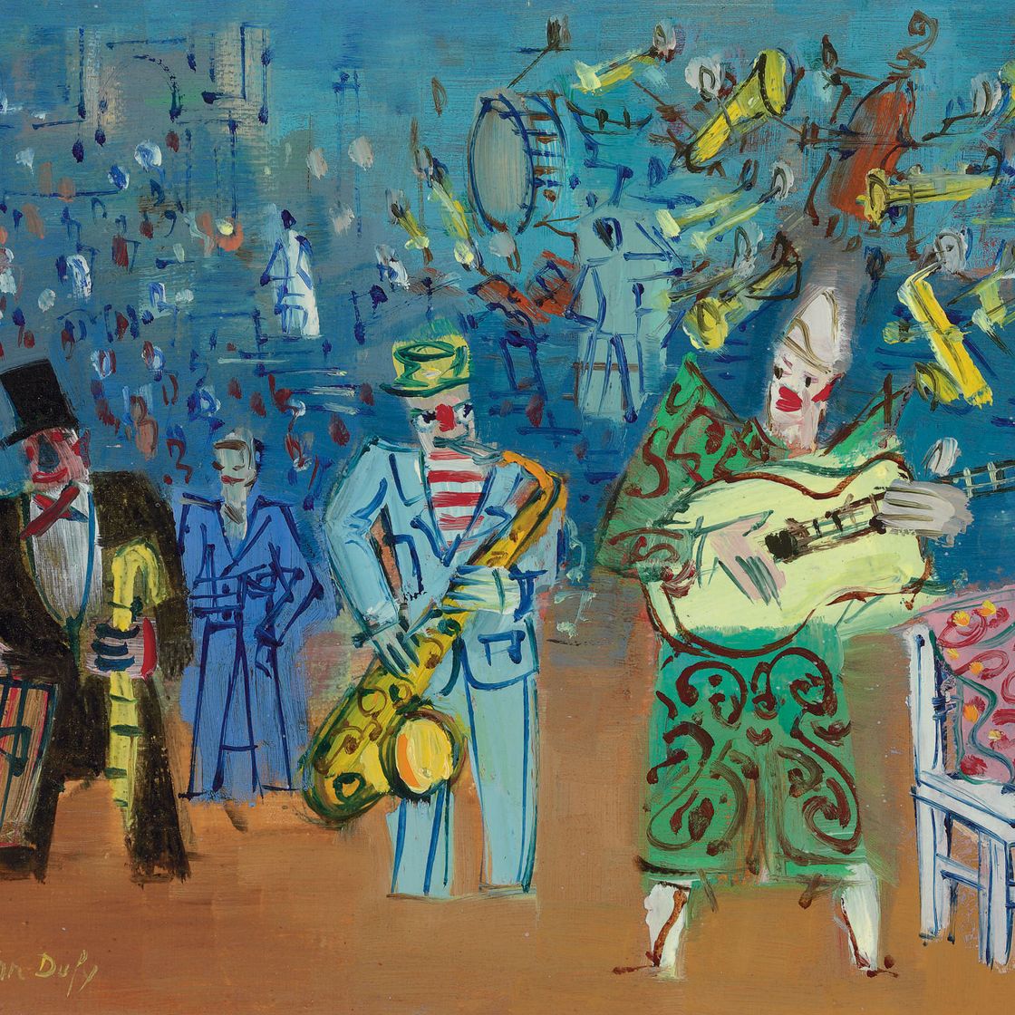 Jean Dufy — Клоуны и музыканты