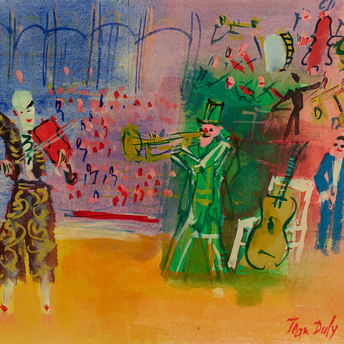 Jean Dufy — Клоуны-музыканты, изображение 1