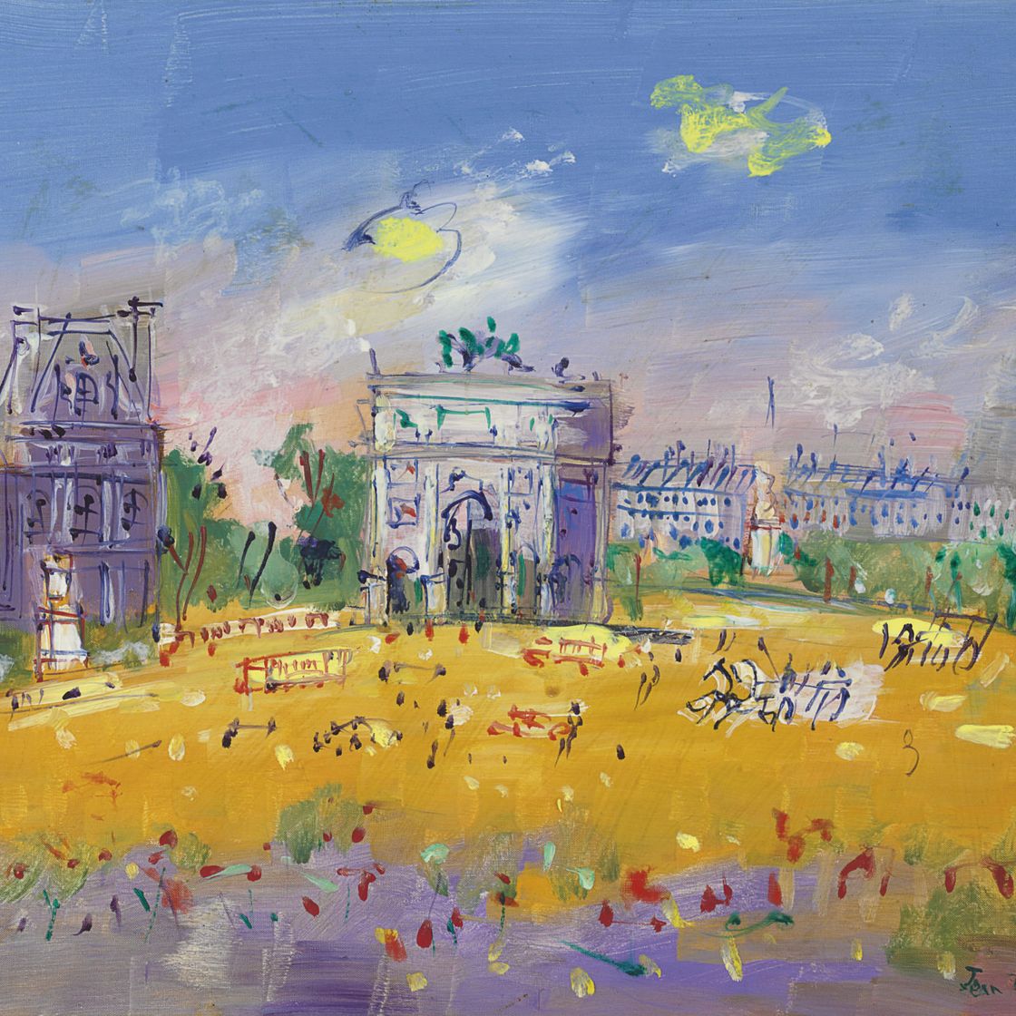 Jean Dufy — Площадь Этуаль