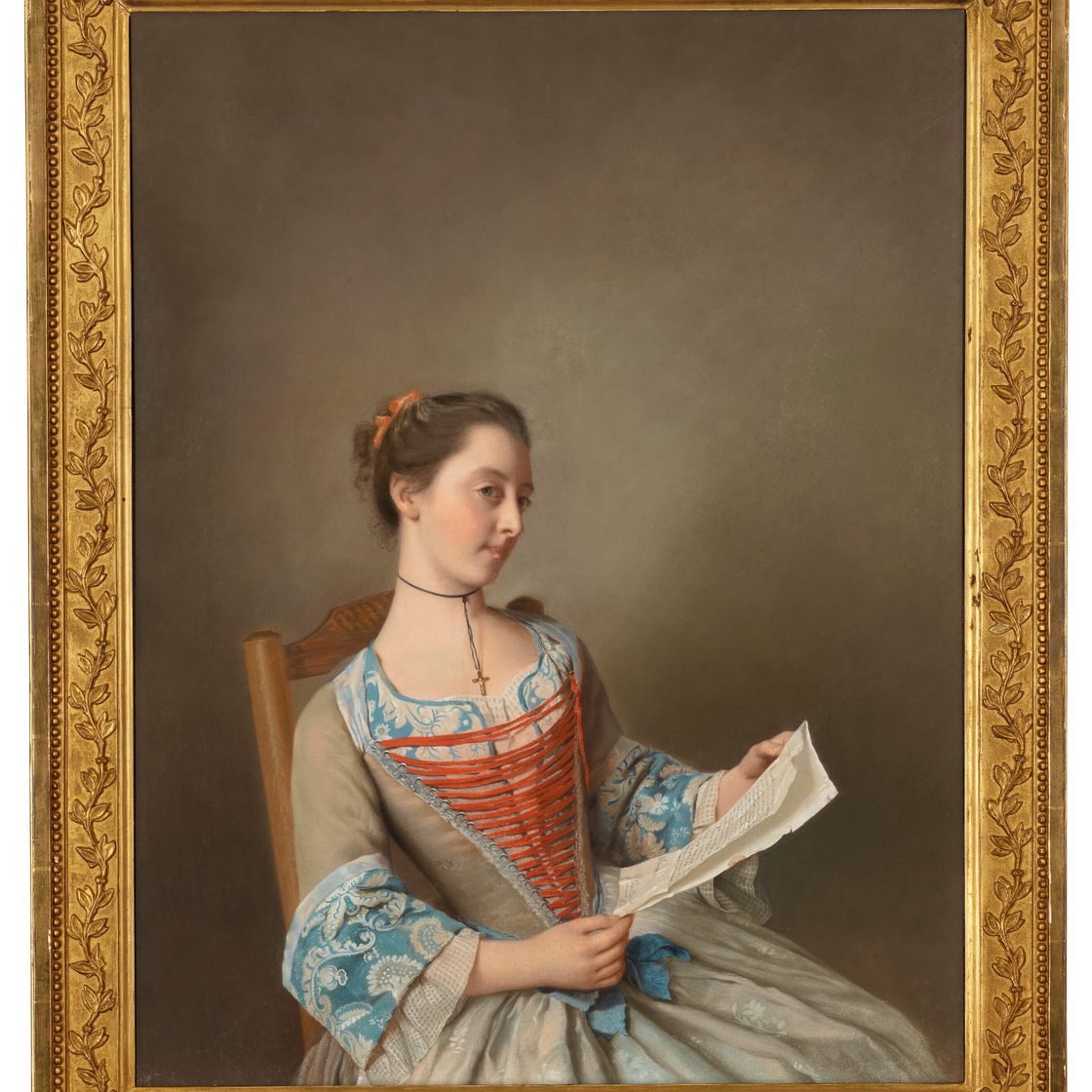 Jean Etienne Liotard — ‘Лизез" (Портрет Сюзанны Льюис в сидячем положении), изображение 2