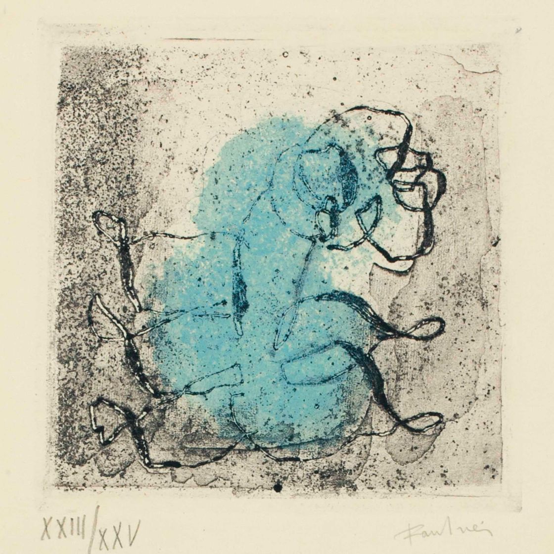 Jean Fautrier — Мелкий цветочный букет с фиалками; Четыре вида фиалок (Мейсон, 63; 64)