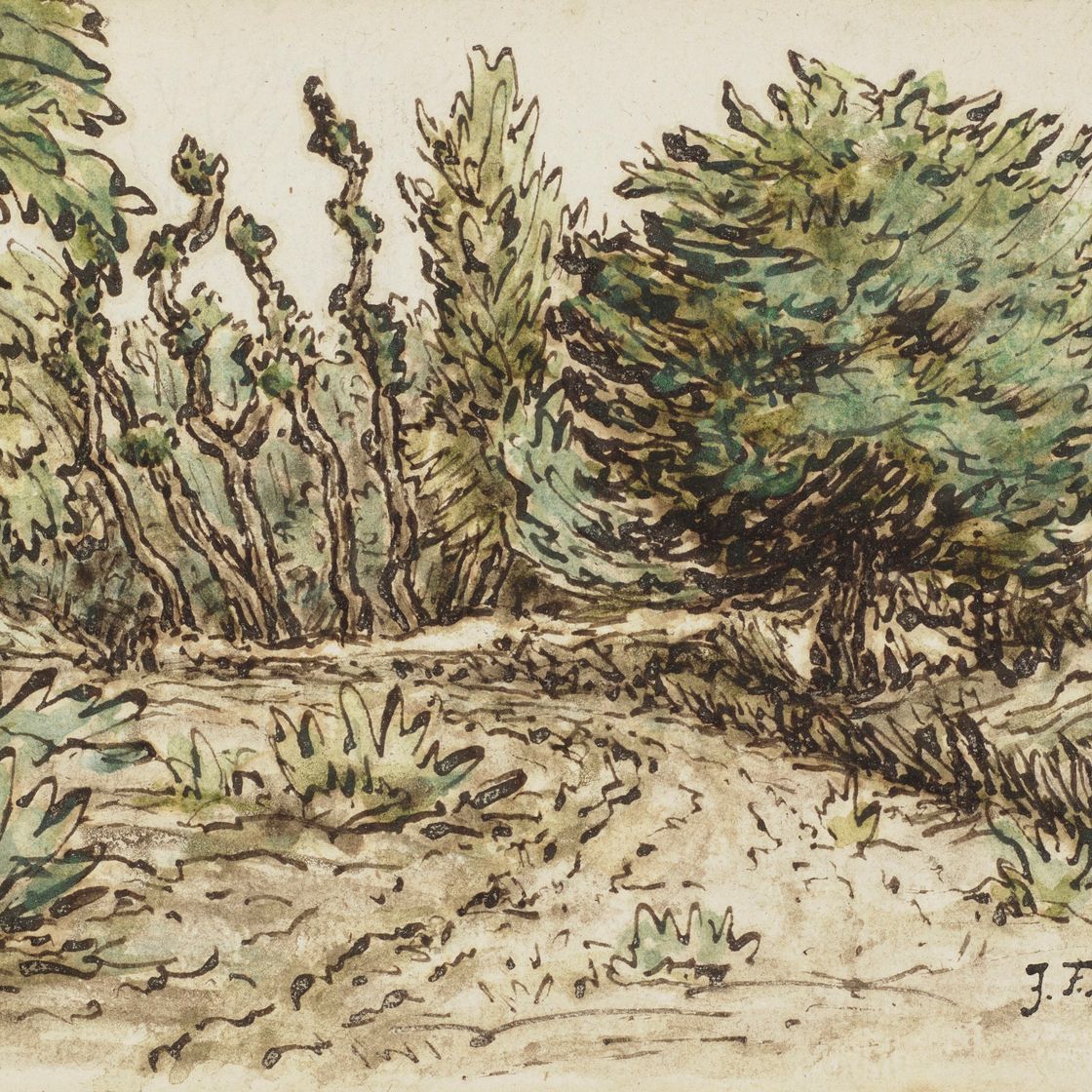Jean Francois Millet — Изысканный арбский борде, изображение 1