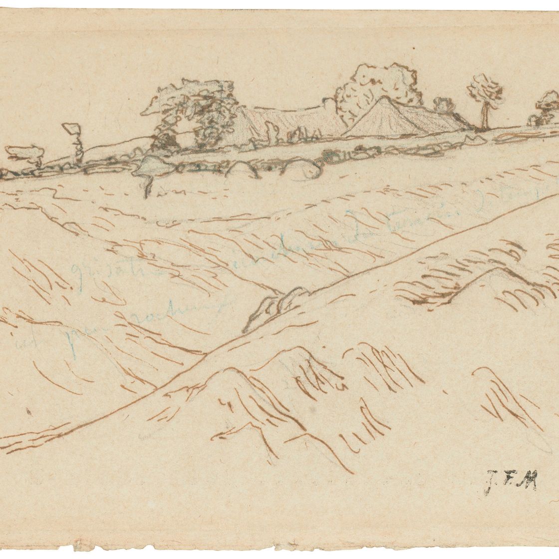 Jean Francois Millet — Пейзаж близ Виши и Оверни (i); Пейзаж в Оверни (ii), изображение 3