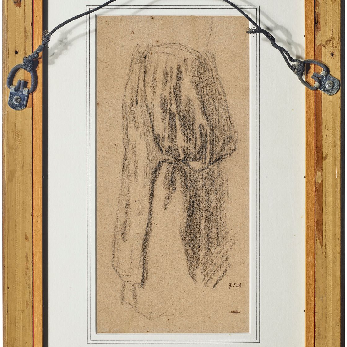 Jean Francois Millet — Проработка фартука (спереди) ; Проработка драпировки (сзади), изображение 4