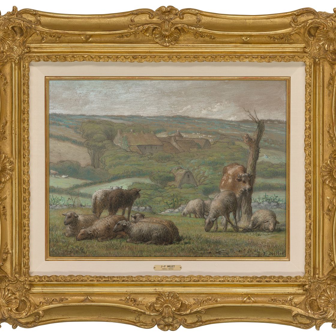 Jean Francois Millet — Сельский пейзаж, изображение 2