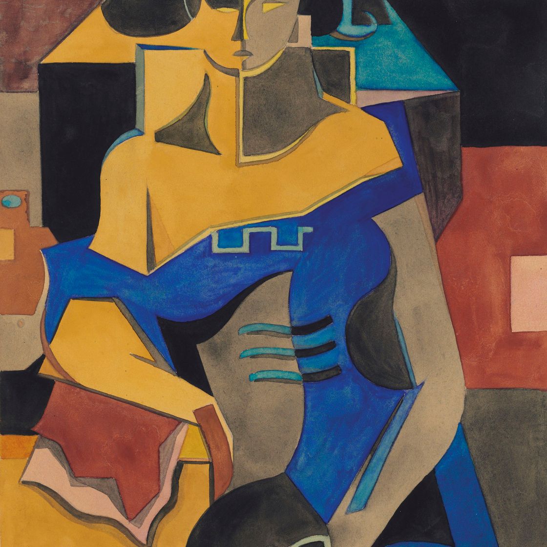 Jean Metzinger — Этюд для голубой женщины