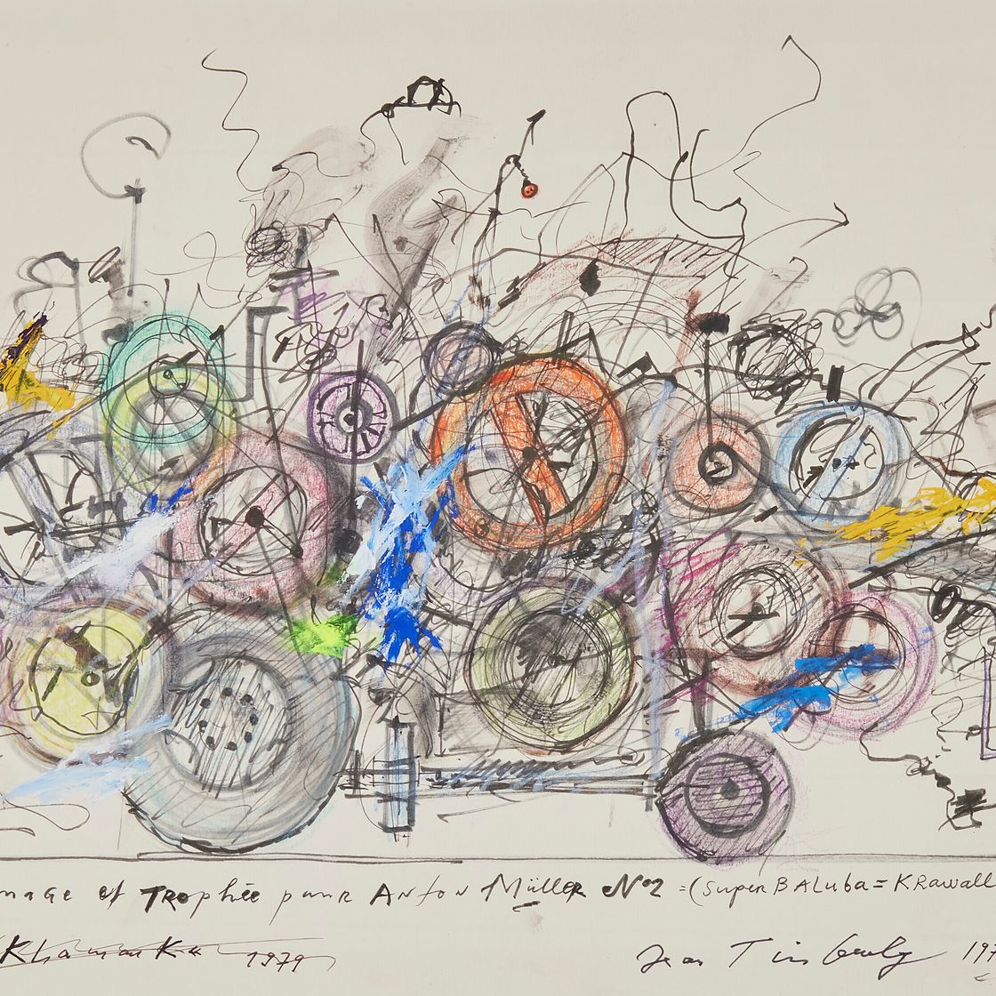 Jean Tinguely — Дань уважения и трофей Антону Мюллеру II = Супер Балуба = Краваль = Раду