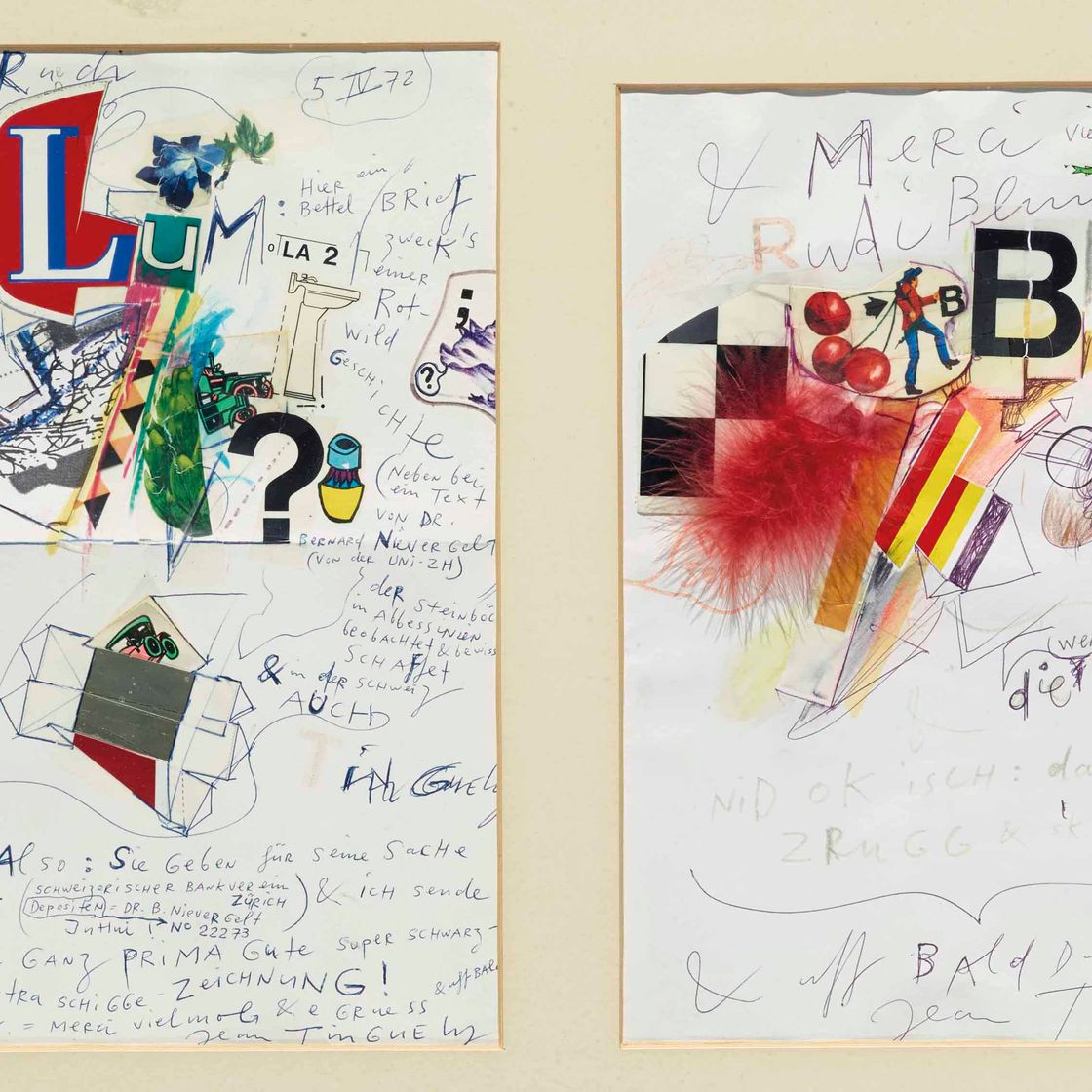 Jean Tinguely — Цвай Бильдбриф и доктор Рудольф Блюм, 1972
