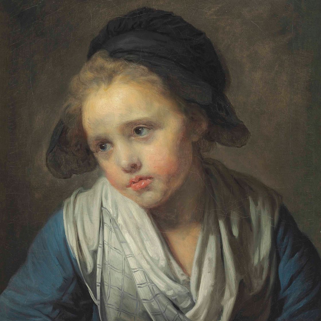 Jean-Baptiste Greuze — Девушка у парапета