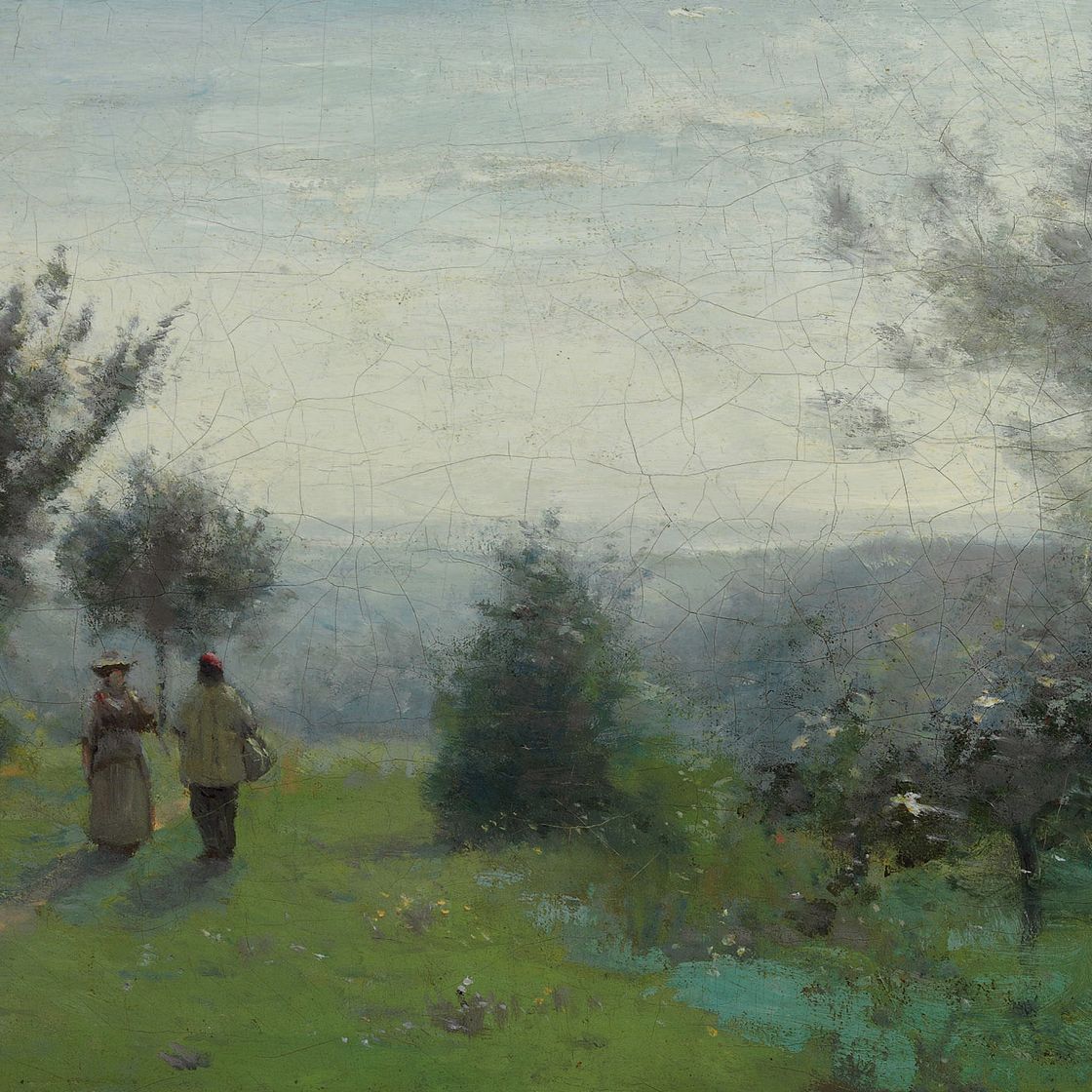 Jean-Baptiste-Camille Corot — Печатный станок L'aube