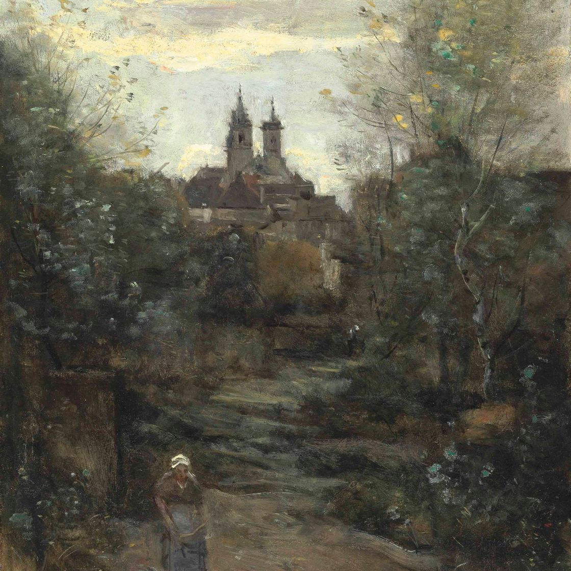 Jean-Baptiste-Camille Corot — Семюр, место встречи с богом