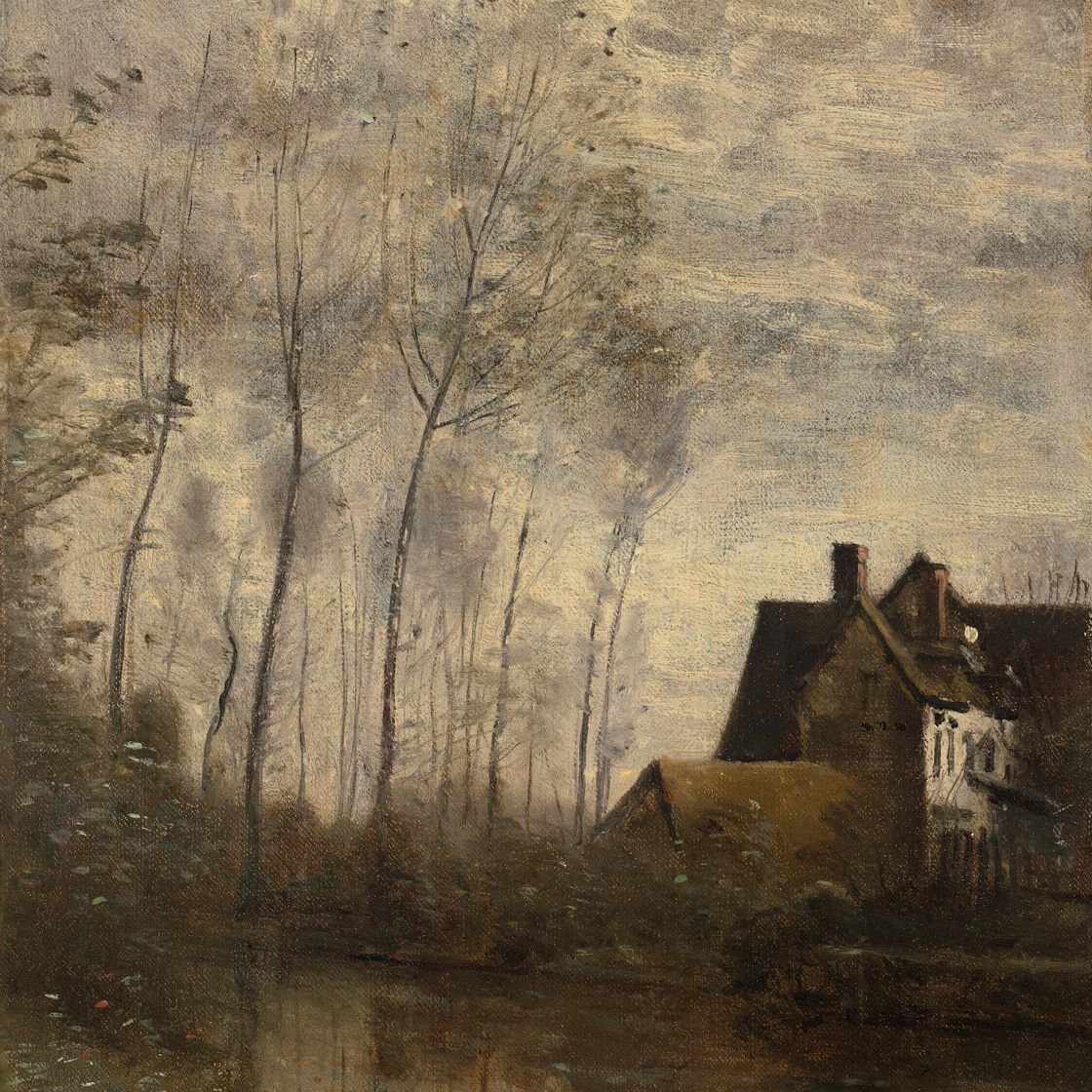 Jean-Baptiste-Camille Corot — Монета ривьеры для дома и людей