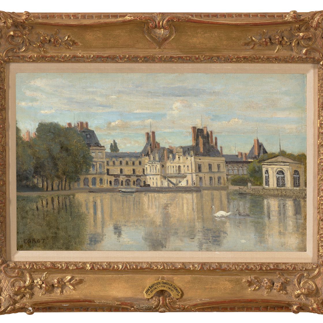 Jean-Baptiste-Camille Corot — Фонтенбло - замок у подножия горы, изображение 2