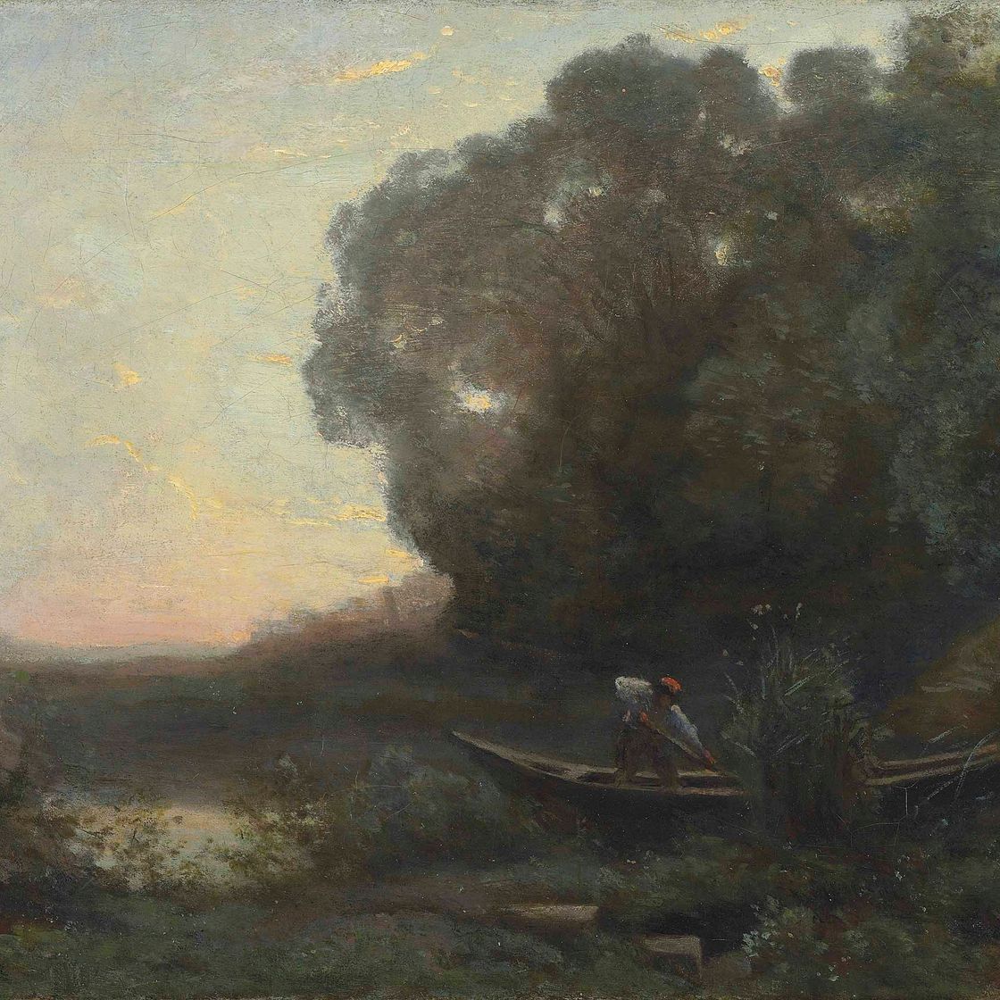 Jean-Baptiste-Camille Corot — Отель на берегу моря. Диван Soleil