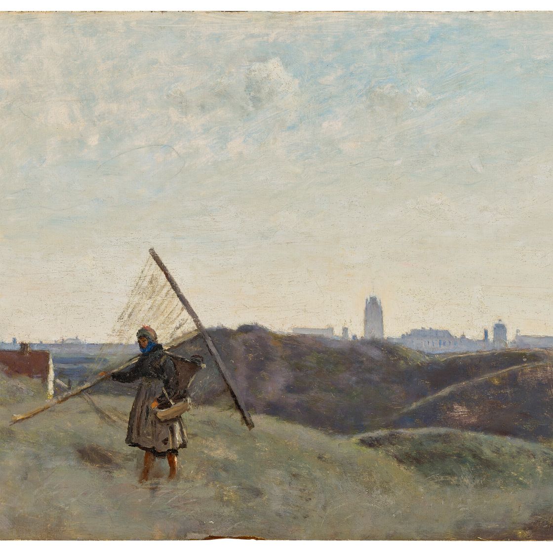 Jean-Baptiste-Camille Corot — Дюнкерк, Одна из пещер креветок, изображение 1