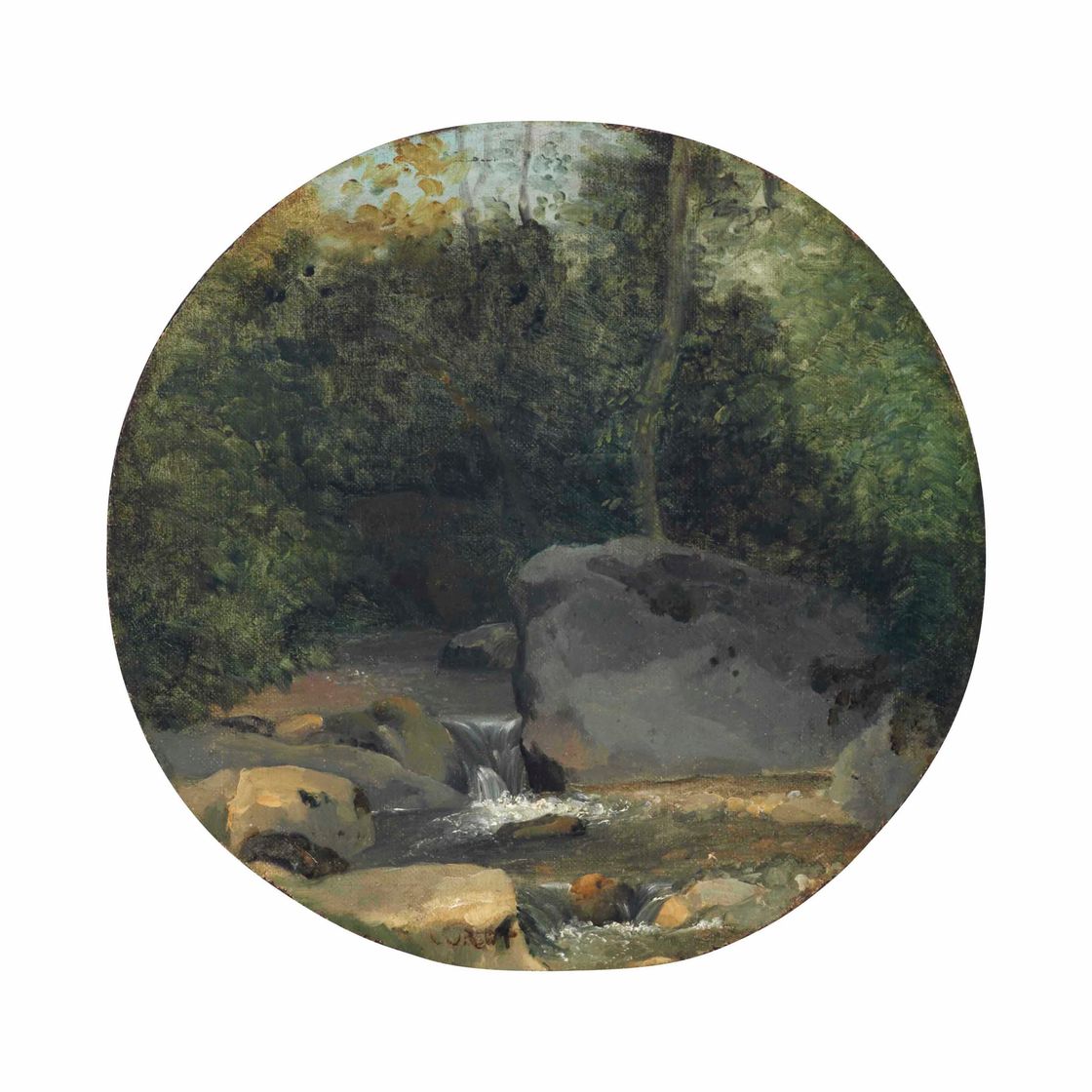 Jean-Baptiste-Camille Corot — Курсы танцев в лесу Роше