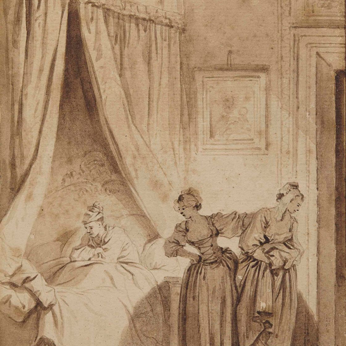 Jean-Honoré Fragonard — Место встречи трех друзей