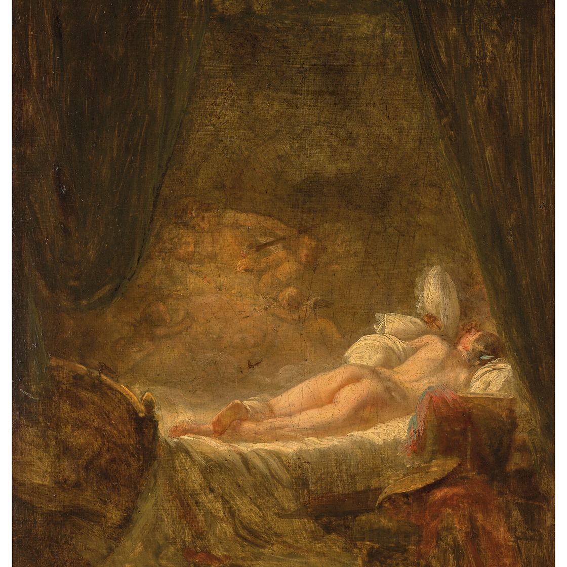 Jean-Honoré Fragonard — Женская аллонжеская свита из путти