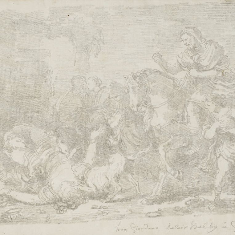 Jean-Honoré Fragonard — Возвращение Симона, д'Апре Паоло Веронезе; Авраам и Мельхиседек, д'апре Франческо Кастильоне; и королева Изабель, спасающая детей, д'апре Лука Джордано