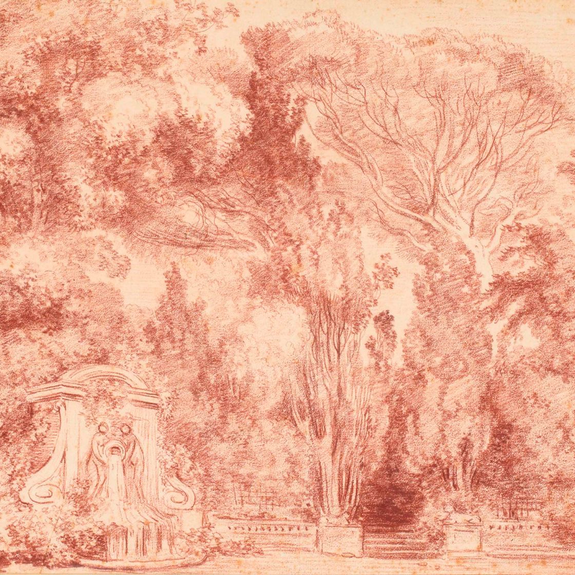 Jean-Honoré Fragonard — Монументальный фонтан у входа в парк