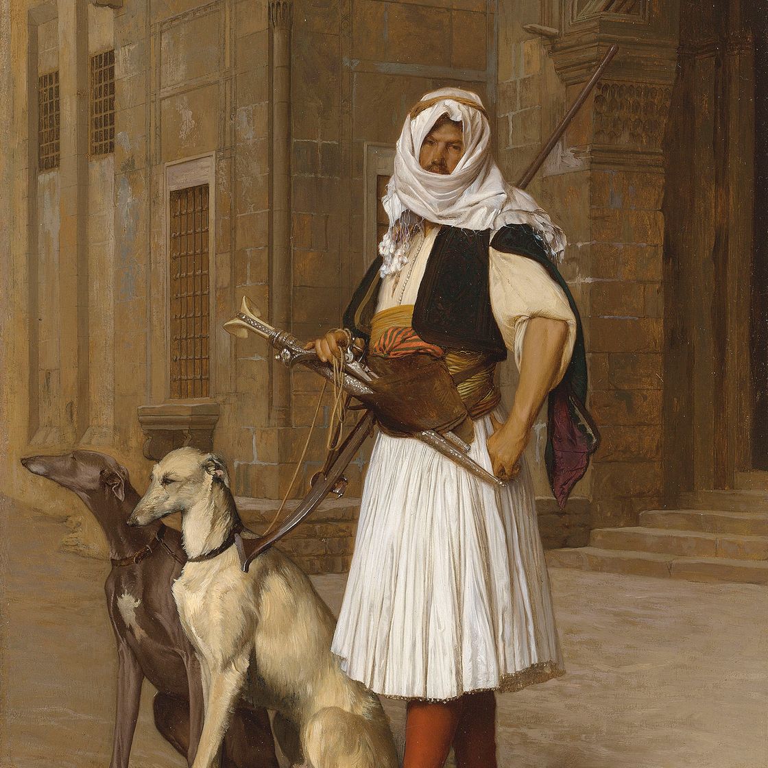 Jean-Leon Gerome — Арно и два Уиппета