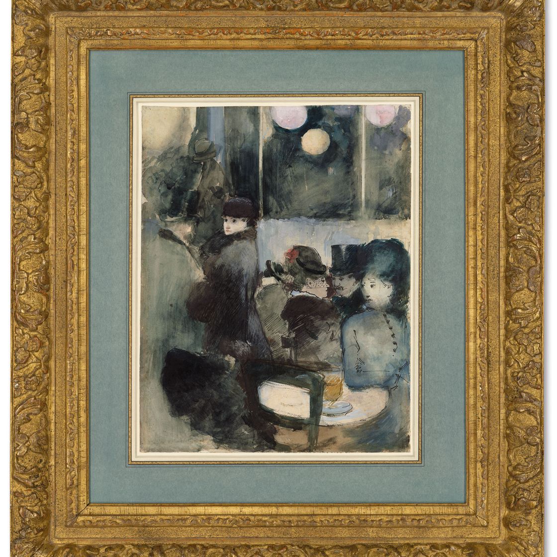 Jean-Louis Forain — В кафе, изображение 2