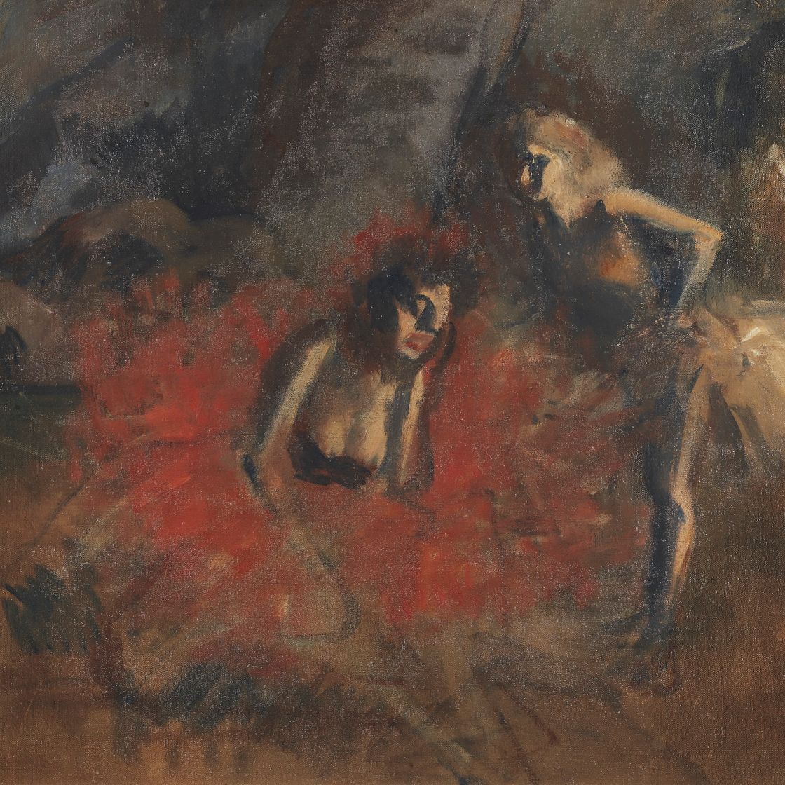 Jean-Louis Forain — Танцовщицы-двойки, изображение 1