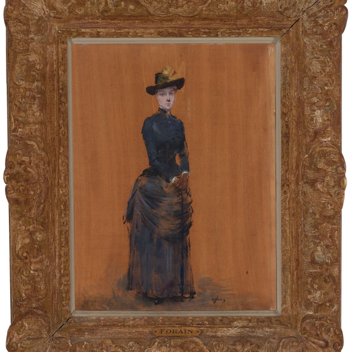 Jean-Louis Forain — Элегантная женщина, изображение 2