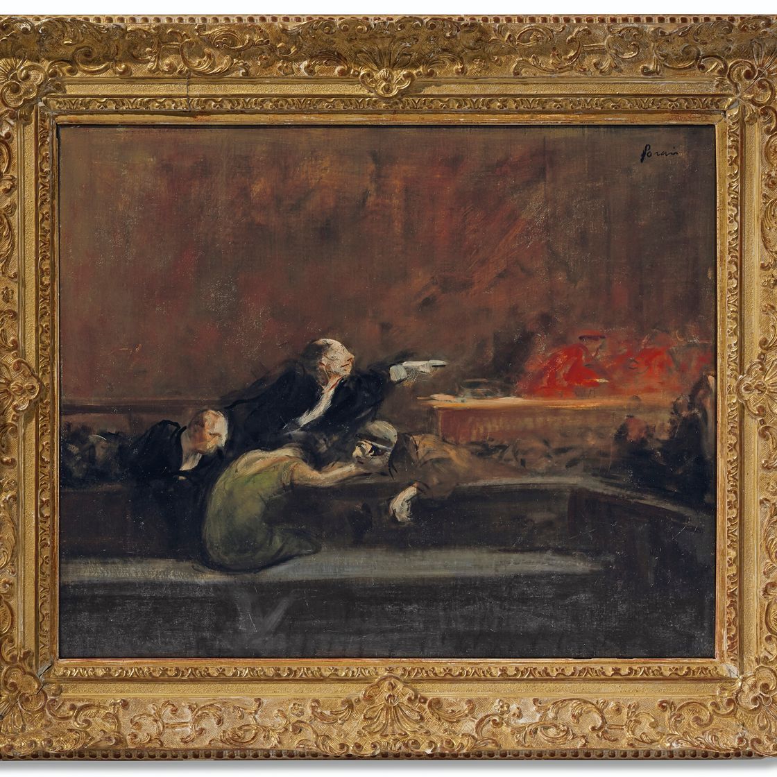 Jean-Louis Forain — Сцена суда, изображение 1
